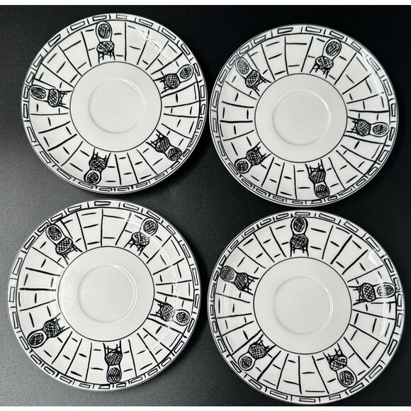 Mikasa Ultima Plus Parisian Scenes Super Strong Fine China Cafe Chairs Saucers 4 - Picture 2 of 7